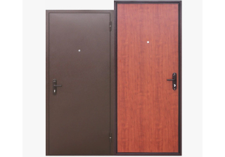 Дверь металлическая Прораб 1 4.5см рустикальный дуб (86х2060R) Металл/панель